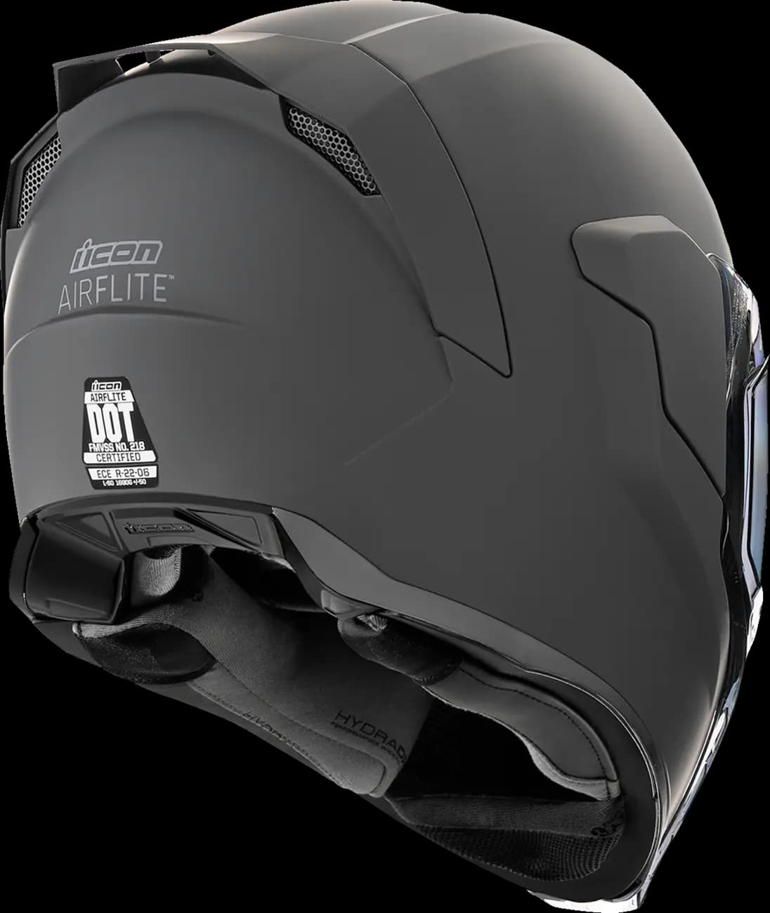 Casco ICON Airflite Dark Rub Negro Mate