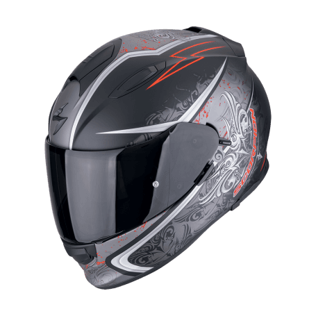 Casco Scorpion EXO-491 Run Negro Rojo Mate image_1