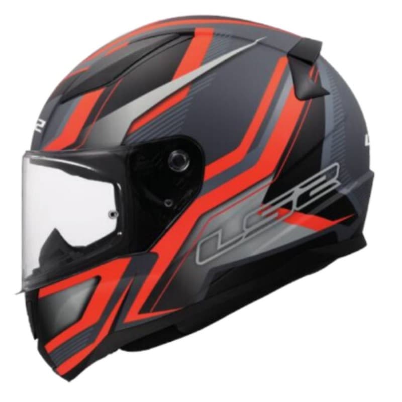 Casco LS2 FF353 Rapid II Flitz Naranja Gris image_1