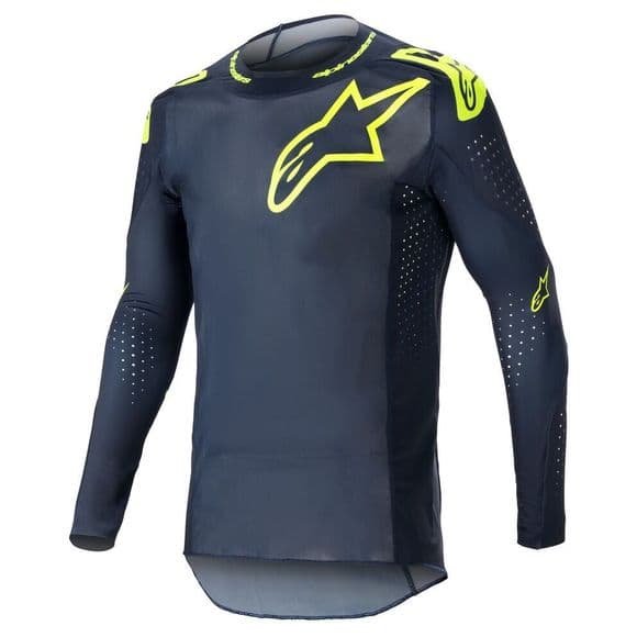 Camiseta Alpinestars Supertech Bruin Azul Amarillo image_1