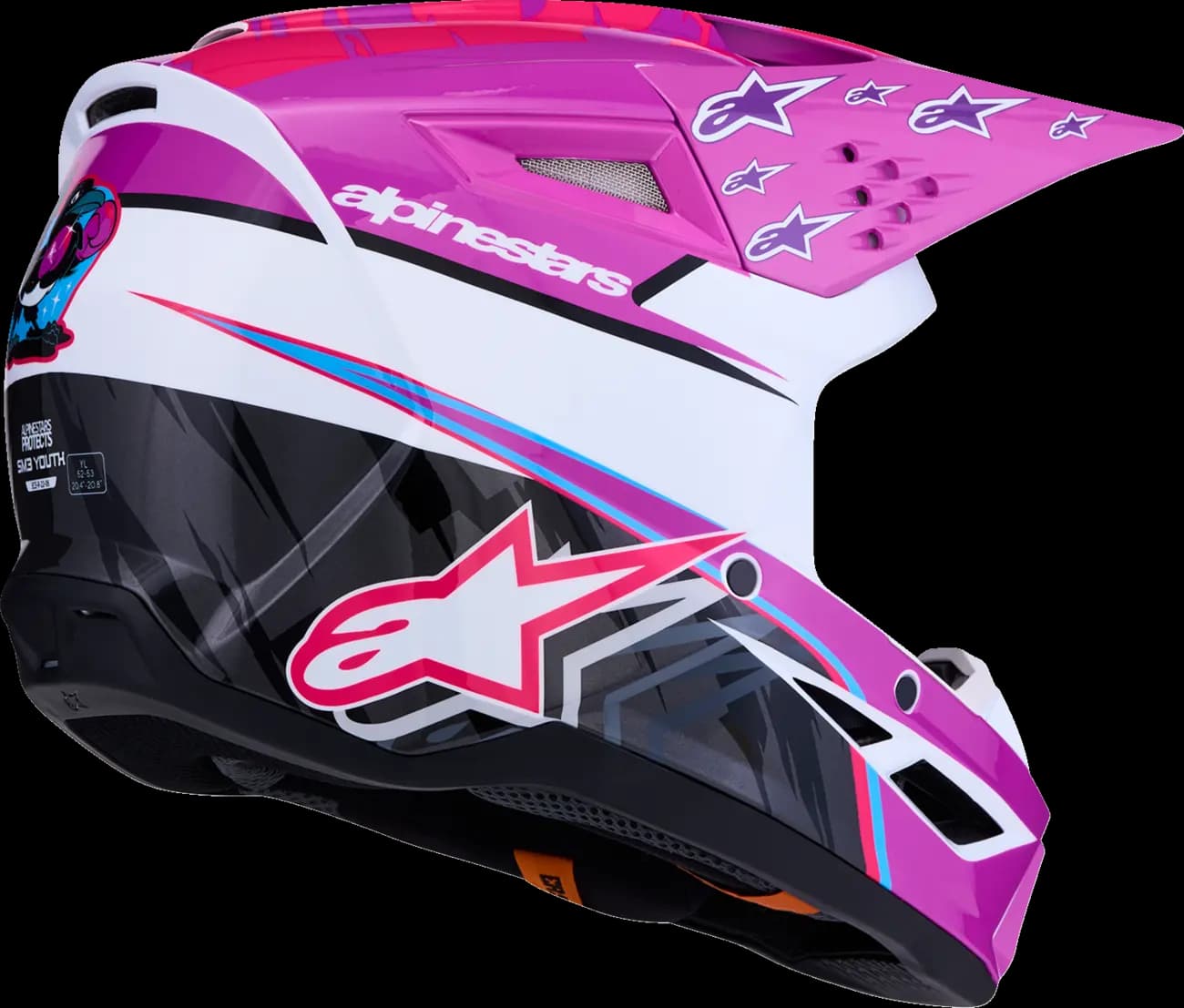 Casco Alpinestars S-M3 Infantil Rosa Casco Alpinestars S-M3 Infantil Rosa