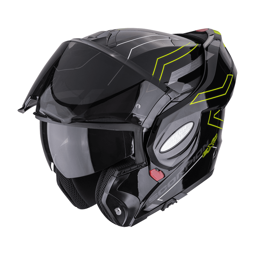 Casco Scorpion EXO-TECH Evo Conquer Negro Amarillo Casco Scorpion EXO-TECH Evo Conquer Negro Amarillo